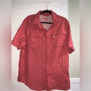 Coleman Men's Coral Button Down Shirt